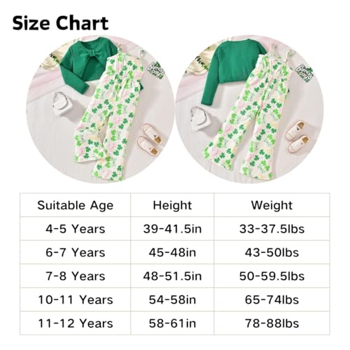 Image of HIHA Girls Sleeveless Jumpsuits Outfit Long Sleeve Twist Front Tops Romper Clothes Set Size 4-12