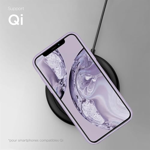 Coque iPhone X silicone protection souple iPhone XS lilas