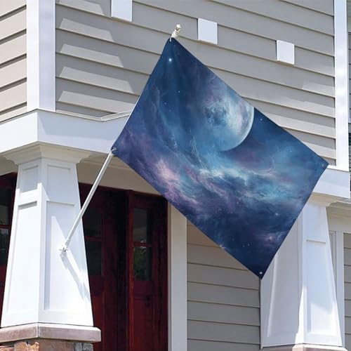 Drapeau en polyester tout temps 4 œillets pour décoration extérieure et fête - 5