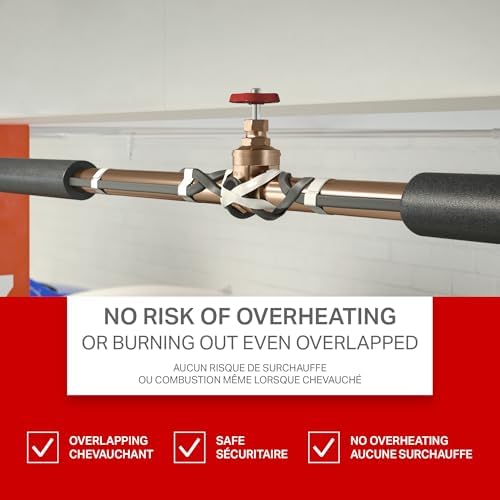STELPRO Flextherm Professional Grade Self-Regulating Roof and Gutter De-Icing Heat Trace 120 V - 37 Ft - Plug with Pilot Lamp - UV Resistant - Easy to Install - No Maintenance (CS061PR037) - 5