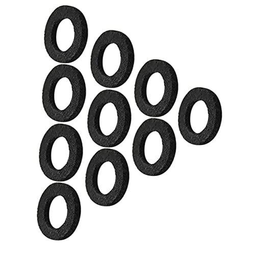 BESPORTBLE 10pcs Trumpet Cushion Pads Soft Felt Washers for Trumpets Durable Musical Instrument Accessories Black Color Protects Keys Enhances Longevity Lightweight Easy to Replace