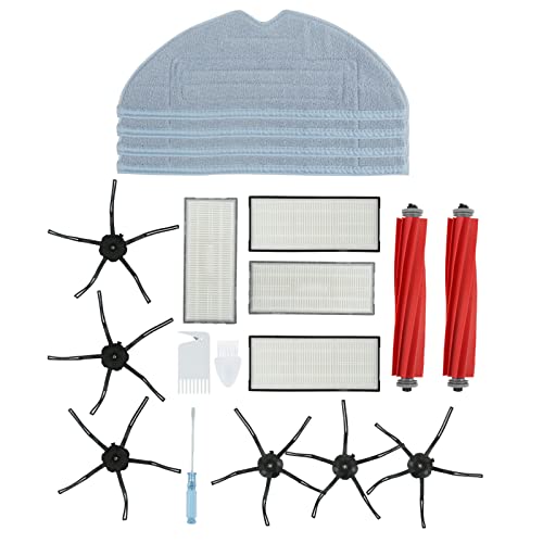 DRELD Recambio de piezas de vacío para aspiradora Xiaomi Roborock S7 S70 S75 S7Max S7Maxv T7s, 4 filtros Hepa, 4 paños de fregona y 3 herramientas adicionales (paquete de 19) Cover
