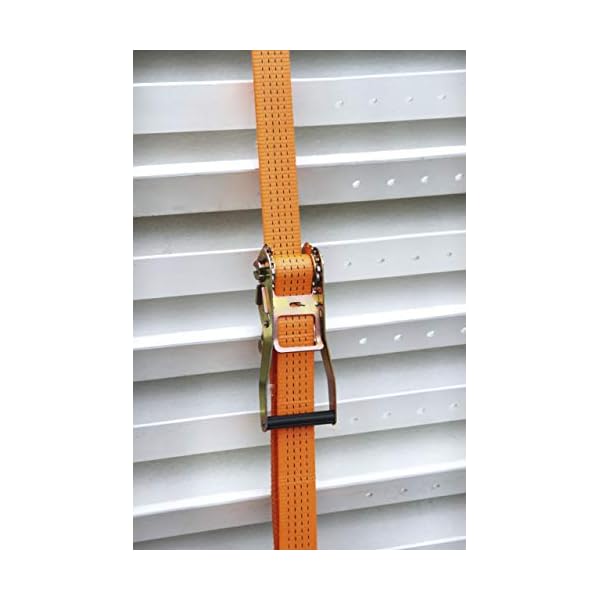 Kerbl Ratschenzurrgurt mit Spitzhaken (Zugkraft direkt 2000 kg, LÃ¤nge 15m, Breite 50 mm) 37160, orange – Bild 7