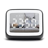 Hokand Alarm Clock Radio with Bluetooth Speaker - USB Charging or Backup Battery Operated Digital Clock with FM Radio,TF Card Music Player,LED Dimmer,Adjustable Volume Dual Alarms Clock for Bedroom