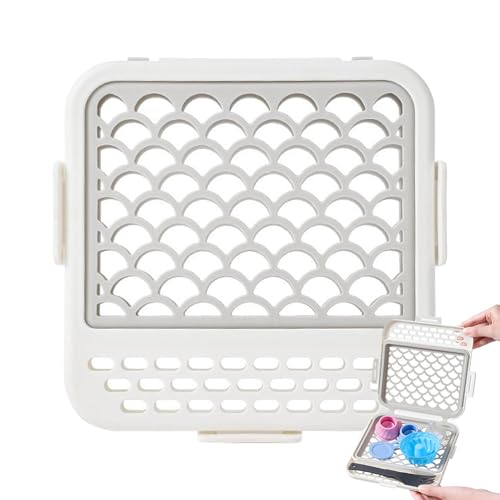 Dishwasher Basket, Storage Box for Drying Cutlery, Utensil Organiser with Strainer for Glasses, Cutlery, Kitchen Accessories, Baby Items such as Dummies