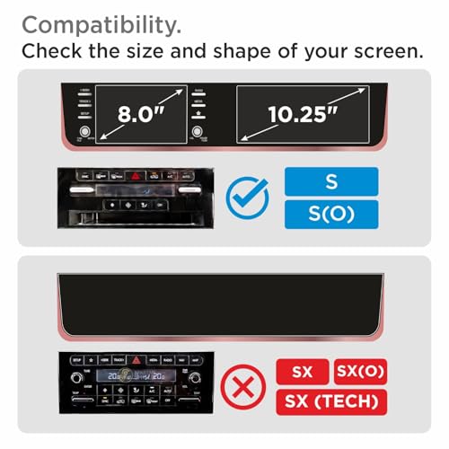 Image of Spartan Shield Screen Guard COMBO For HYUNDAI CRETA 2024 FACELIFT | 8 Inch INFOTAINMENT + 10.25 INSTRUMENT CLUSTER + AC Panel Protector | S SO Optional | Car Display Accessories [Not Tempered Glass] (8 inch Info + 10.25 inch MID + AC [Glossy])