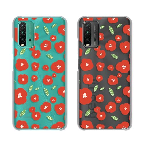 Xiaomi Redmi 9T (M2010J19SR) �݊� �P�[�X �J�o�[ �|���J�[�{�l�[�g�� �X�}�z�P�[�X ���� �v���P�[�X �n�[�h�P�[�X �ԕ� [�f�U�C��A/���b�h] TK-1072A �V���I�~ ���b�h�~9T