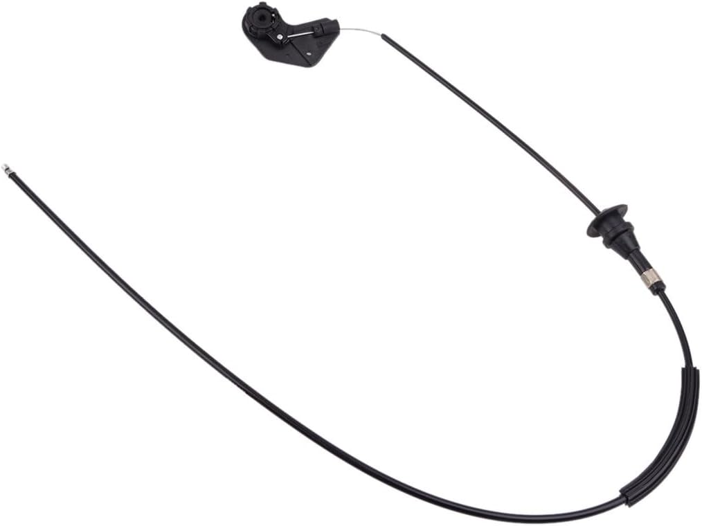 [Renewal Part] 103.2cm Black Car Front Engine Hood Bonnet Release Mechanism Cable Wire Fit for BMW X5 E53 51238402615 [Replacement]