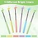 Azureal 6PCS Pointer Finger Stick, Extendable Colorful Finger Pointer Stick, Mini Retractable Teacher Pointer for Presentation, Whiteboard, Blackboard, Classroom Supplies(5 Color)