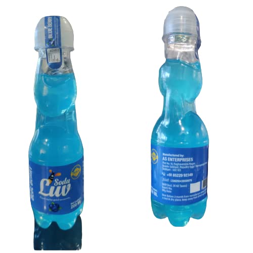 Soda Luv Blue Berry Flavour Goli Soda (200ml) (12)