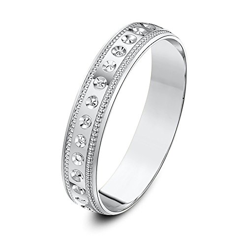 Theia Anillo de Bodas de Oro Blanco, 9K Imagen de Theia Anillo de Bodas de Oro Blanco, 9K