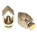 RLECS 2pcs 5/8 Brass Grounding Rod Clamps, Type A Wire Clamps, Lightning Protection Accessories Used in Petrochemical, Railway, Power and Meteorological Industries