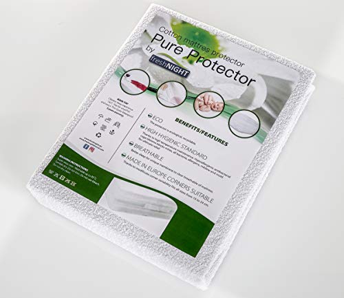 Preisvergleich Produktbild freshNIGHT Matratzenschutz Aus Reinen Baumwolle Pure Cotton (180x200 cm).