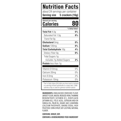 Image of RITZ Original Crackers, Snacks for Kids and Adults, Lunch Snacks, 13.7 oz