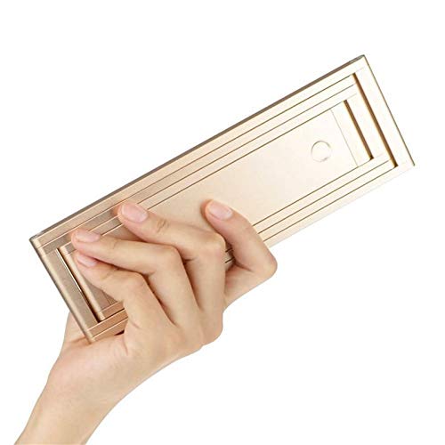 RTHGTFTD Lampka biurkowa USB. Akumulator DOPROWADZIŁO Lampa biurkowa długa Przenośna ściemnialna DOPROWADZIŁO Lampa stołowa Stopu Aluminium Składany Long Long Reading Light (Color : Gold)