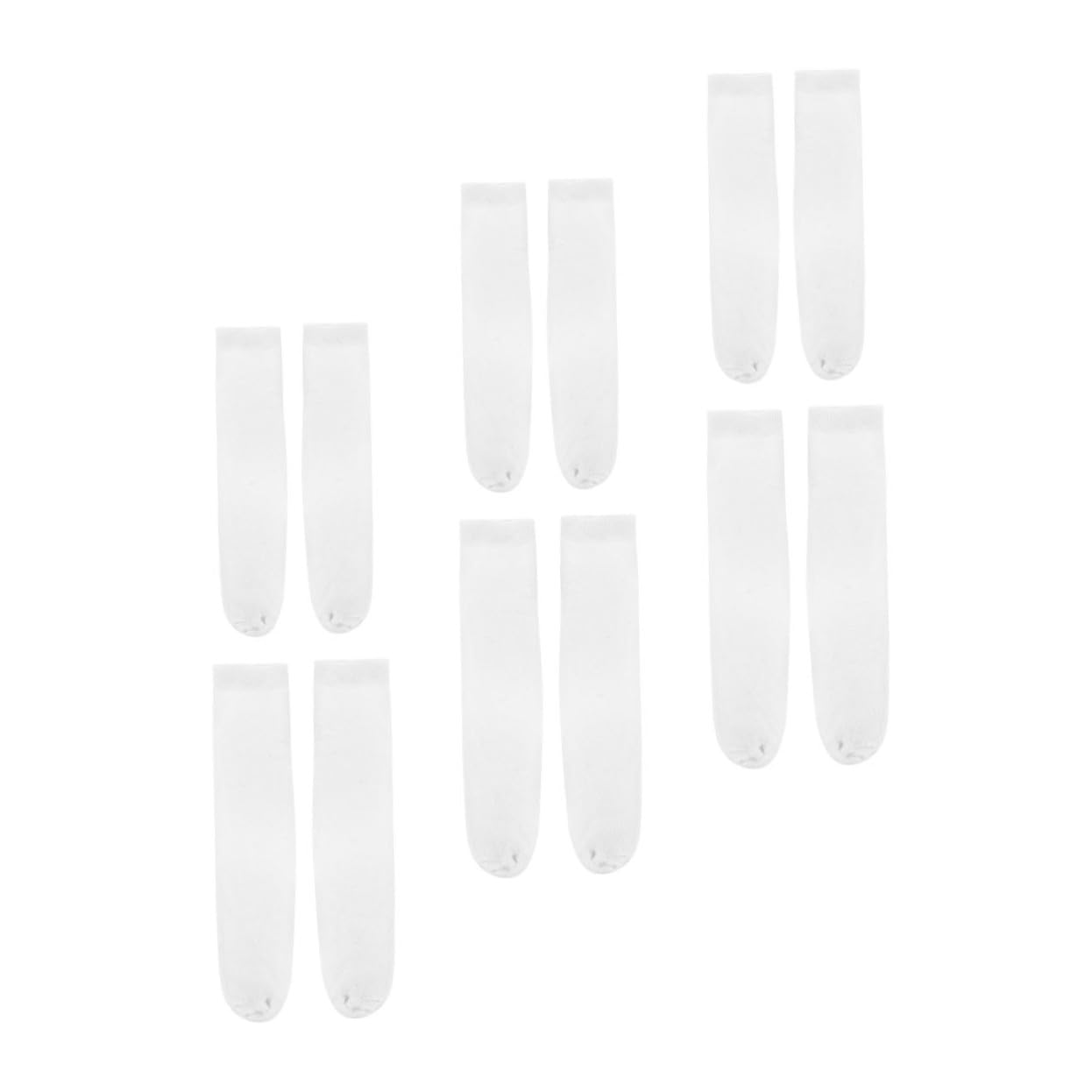 Angoily 18 Paare Weiße Sublimationssocken Gerade Bedruckbare DIY Baumwollsocken Unisex Doppelseitig Bedruckbar zum Individuellen Gestalten und Verschenken