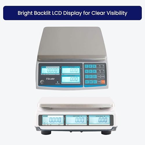 Báscula Comercial Digital Aquos ZTP 30lbs LCD miniatura 6