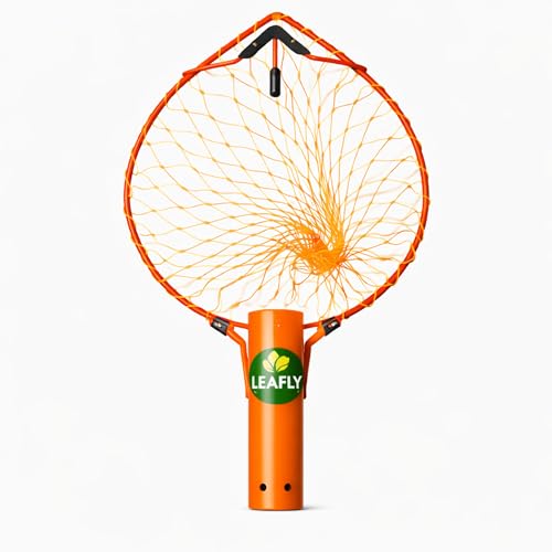 Image of Leafly Mango Fruit Plucker with Net|Fruit Picker|Fruit Harvester (5-7 Kg)|Nylon Net Metal Frame|Fruit Basket Capacity Garden Tool