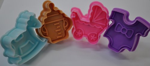 Baby Shower Cutter, 4-Piece Set