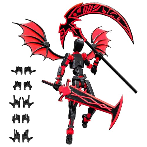 T13 Action Figures, Anime Figuren Actionfiguren,3D-Gedruckter Mehrgelenke,3D Printed Multi-Jointed Movable Figures,Desktop-Dekorationen für Spielliebhaber Spielzeug