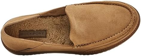 Rockport Men's Axelrod Crush Back Slipper, Vicuna Nubuck, 12 | Image 3