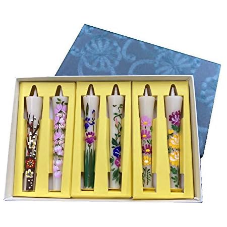 Amazon 手描き絵ろうそく3号6本入 仏事包装済 無地熨斗済 花の詩 仏前ろうそく オンライン通販