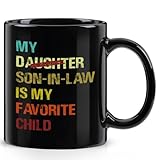YHRJWN My Son In Law Is My Favorite Child Mug-11Oz, Funny Gift for Mother-in-Law or Father-in-Law, Ceramic Coffee Mug for Mother's Day, Father's Day, Birthday, Christmas