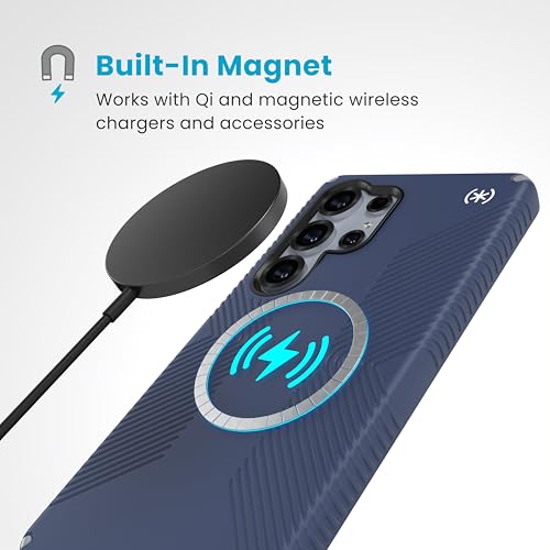 Image of Speck Samsung Galaxy S25 Ultra Case - Magnet Case, 13-Foot Drop Protection, No-Slip Grips - Samsung S25 Ultra Case Magsafe - Raised Bezel and Enhanced Buttons - Presidio 2 Grip(Pack of 1)