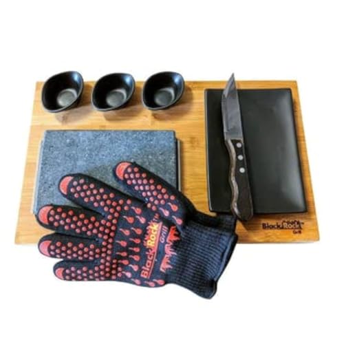 Black Rock Grill Lava Stone Steak Set