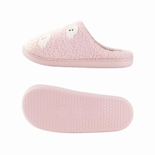 Image of Halloween Pumpkin Slippers for Womens Mens Plush Warm Spooky Lantern Pumpkin Slippers House Shoes