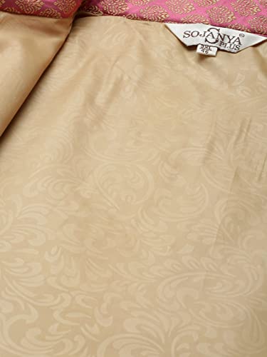 Image of SOJANYA (Since 1958, Men's Silk Blend Grey Kurta Pyjama & Silk Blend Jacket Combo