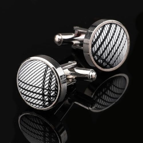 Image of HISDERN Mens Plaid Bow Tie Set Pocket Square and Cufflinks Bowtie | Pretied Bowties Design for Easy Wear,Check Pattern,Matching Handkerchief Cuff Link,3PCS Set Wedding Formal Party Groom Prom