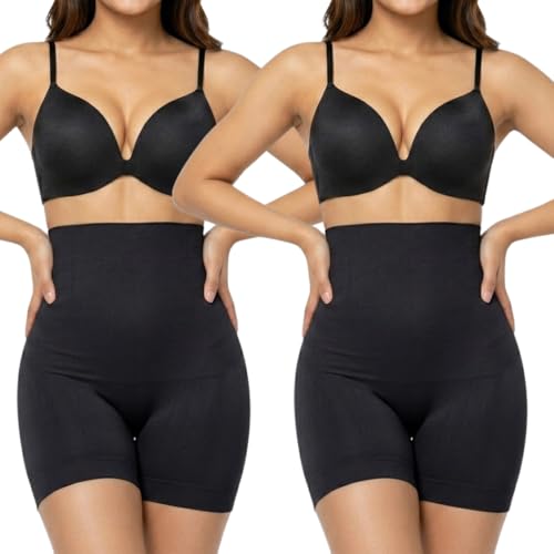 Image of NINGMI Women's High Waist Tummy Control Shapewear Shorts - Seamless Body Shaper Panty, Thigh Slimmer, Comfortable Stretch Slimming Shaper (Free Size M to 4XL)