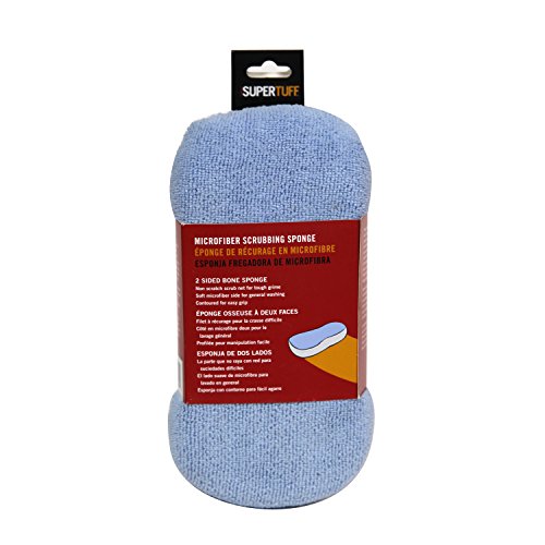 Image of Trimaco SuperTuff Microfiber Scrubbing Sponge, 8.5-inch x 4-inch x 2-inch