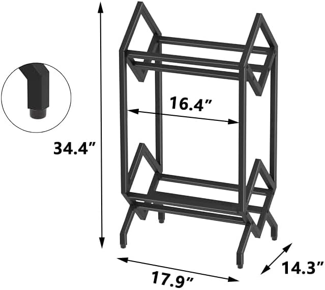 2-Tier Vinyl Record Storage Rack Display Stand Storage Shelf, 160-200 LP, Metal Matte Black VINYL Record Holder,Magazine Display,Book Organizer,2 Tier,Quick Assembly,