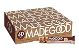 MadeGood Chocolate Chip Granola Bars, 40 Count (0.85oz Each) Contains Nutrients from Vegetables, Gluten Free Snacks