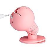 Tweexy Hinge Untippable Vinyl Scrap Collector | IntelliStick Anti-Spill Airlock Suction Weeding | HTV Crafting Adhesive Paper Sheet Holder | Tools for Vinyl (Large, Pink Cloud)