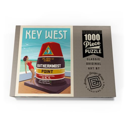 MyPuzzle Key West, Florida, Vintage Poster - Premium 1000 Pièces Puzzle - Collection spéciale MyPuzzle de Anderson Design Group – vue 4