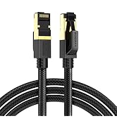 ZOERAX Cat 8 Ethernet Cable 6FT, Nylon Braided High Speed Network LAN Patch Cord 40Gbps 2000Mhz C...