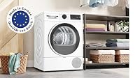 Bosch WTH83004, Serie 4, Wärmepumpentrockner, 8 kg, AutoDry, Quick-40-Trocknen, Nachlegefunktion, Sensitive-Drying-System, 65dB, LED-Display, Touch-Control, Zeitvorwahl, Kindersicherung, Weiß – Ansicht 3
