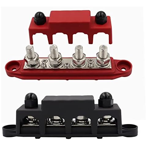 Bloque de Distribución de Energía Soekodu 2PCS 12V-48V Cover