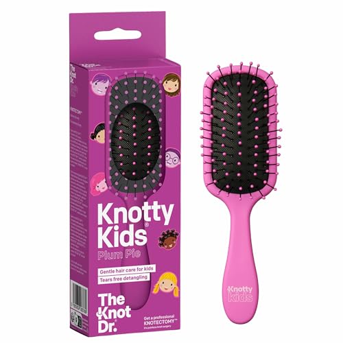 Knotty Kids Plum Pie Brush brosse cheveux pour la routine du matin