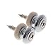 Artibetter 2pcs Mushrooms Head Guitar Strap Lock Strap per parti di chitarra (Argento)