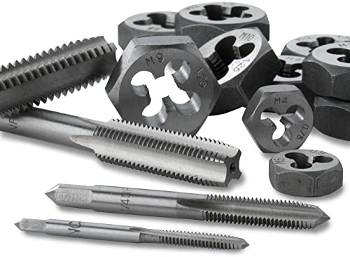 Neiko 00908A Sae And Metric Tap And Die Set, Alloy Steel Taps And Dies With Hexagon T-Type Wrench, Quality Threading Tools, 76-Piece Set #TOP5