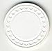 8.5 Gr. White Diamond Plain Poker Chips (Sleeve of 50)