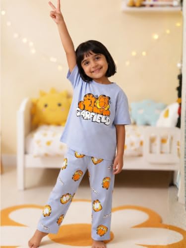 Image of Nap Chief Kids Official Cartoon Characters Half Sleeves Cotton Night Suit for Boys & Girls, Tshirt & Pyjama Set for Sleepwear