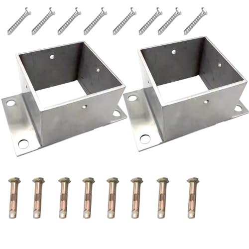 Support poteau pergola acier inoxydable robuste pour terrasse durable