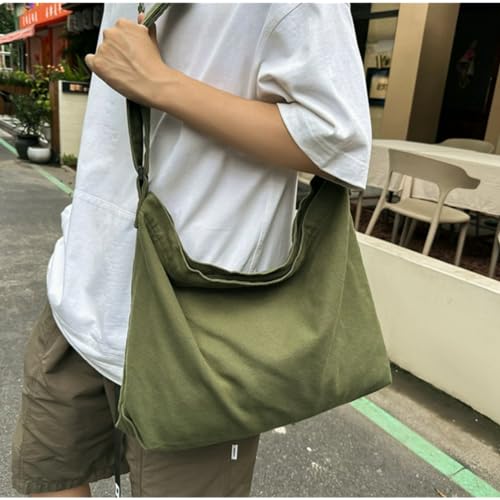 Versatile crossbody bag for men and women, versatile student canvas bag, suitable for shopping, class, shoulder bag3