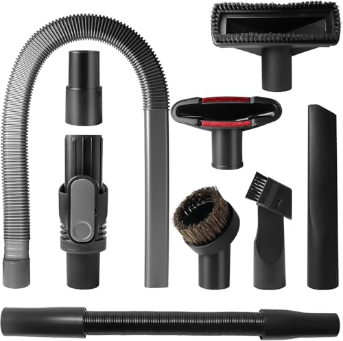 Replacement Accessories for Shark Cordless Vacuum IX141, IZ462H, IZ483H, IZ363HT, IZ361H, IZ163H, IZ362HD. Horsehair Brush, Dust Brush, Extension Hose, Crevice Tool, Dryer. D-Shaped Connector.