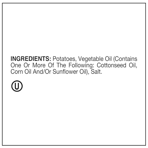Utz Ripples Original Crispy Chips Made from Fresh Potatoes, 42 Count, Crunchy Individual Snacks to Go, Gluten Free Snacks, brand is Utz, variation theme is Flavor that is Ripples Original, Size that is 42 Count (Pack of 1).